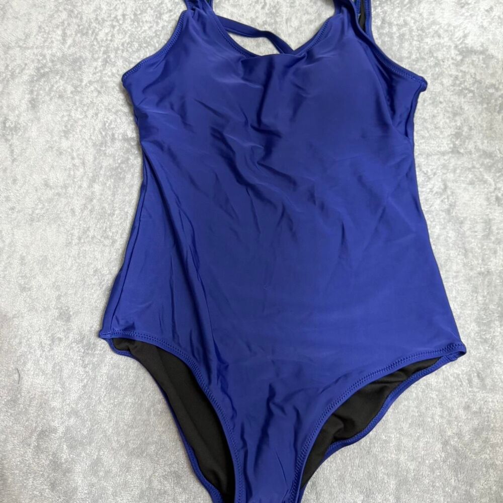 Unbranded Women's Blue and Navy Swimsuit-one-piece